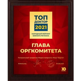 Диплом з металевою табличкою  HG155 305*230мм