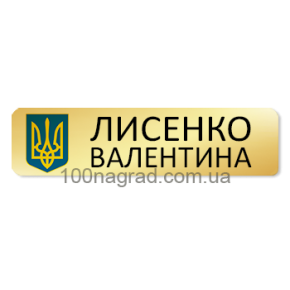 Бейдж для персоналу 65*15мм G