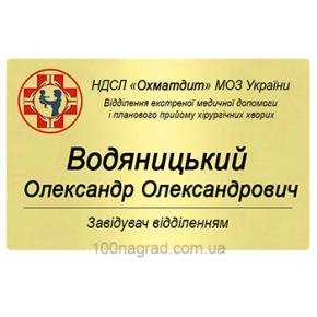 Бейджи металеві на магніті 80*50мм 