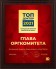 Диплом з металевою табличкою 